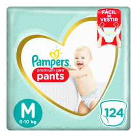 Imagem da oferta 2 Unidades de Fraldas Pampers Premium Care Pants M com 124 Unidades Cada