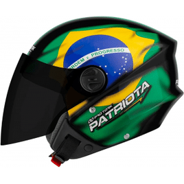 Imagem da oferta Capacete Aberto New Liberty Three Patriota Brasil Pro Tork