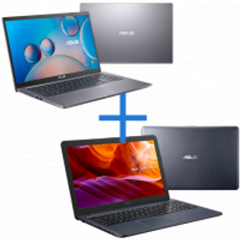 Imagem da oferta Notebook ASUS X515JF-EJ153T Cinza + Notebook ASUS VivoBook X543UA-GQ3213T Cinza Escuro