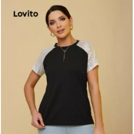 Imagem da oferta Camiseta com Paetê L17X271 - Lovito