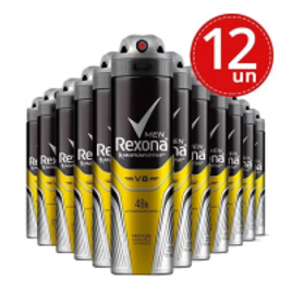 Imagem da oferta Kit Desodorante Rexona Men V8 48 horas Aerosol Masculino 150ml com 12 unidades