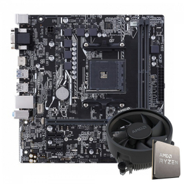 Imagem da oferta Kit Upgrade Processador Ryzen 3-4100 + Placa Mãe A320 - Upgrade1266