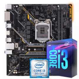 Imagem da oferta Kit Upgrade Placa Mãe Asus TUF H310M-Plus Gaming LGA 1151 + Processador Intel Core i3 9100F 3.6GHz