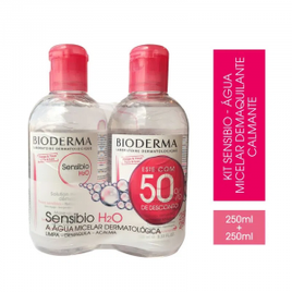Bioderma Kit Promo Sensibio H2o Água Micelar Dermatológica Calmante - 250ml