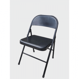 Imagem da oferta Cadeira Dobrável Metal Preto Diagonal