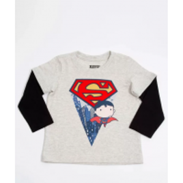 Imagem da oferta Camiseta Infantil Estampa Super Homem Liga da Justiça