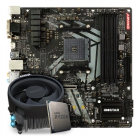Imagem da oferta Kit Upgrade Placa Mãe Biostar Racing B450GT3 AMD AM4  + Processador AMD Ryzen 5 3600 3.6GHZ