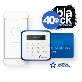 Imagem da oferta Máquinas de cartão de crédito sem aluguel SumUp com 40% de desconto