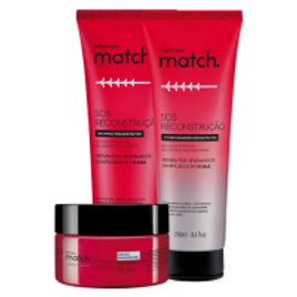 Imagem da oferta Combo Match SOS Reconstrução: Shampoo + Condicionador + Máscara