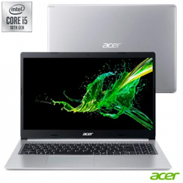 Imagem da oferta Notebook Acer i5-10210U 8GB SSD 512GB GeForce MX 250 Tela 15,6" HD W10 - A515-54G-52C1