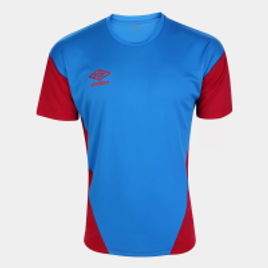 Imagem da oferta Camisa Umbro Twr Turning Masculina - Azul e Vermelho