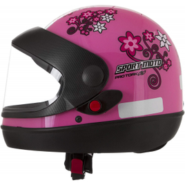 Imagem da oferta Capacete Pro Tork  Sport Moto For Girls 56 Rosa