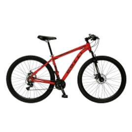 Imagem da oferta Bicicleta Colli Aro 29 Aero com Quadro em Alumínio, Suspensão Dianteira, Freio à Disco e Kit Shimano Vermelha