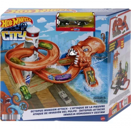 Pista Hot Wheels City Ataque Tubarão 38cm - Mattel - Promotop