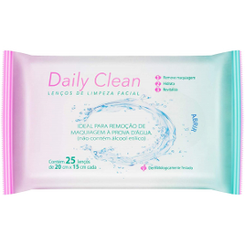 Imagem da oferta 5 Unidades Toalhas Umedecidas para Limpeza Facial - 25 unidades - Daily Clean