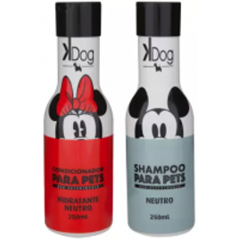 Imagem da oferta Kit Shampoo e Condicionador Cachorro e Gato - Neutro K-Dog Disney 250ml