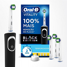 Imagem da oferta Escova Elétrica Oral B Vitality 100 + Refis 3 Unidades