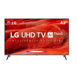 Imagem da oferta Smart TV LED 43 LG UM7510 Ultra HD 4K HDR Ativo DTS Virtual X Inteligência Artificial ThinQ AI WebOS 4.5