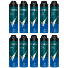 Imagem da oferta Kit Desodorante Rexona Men Active Dry Antitranspirante 72h 150ml - 10 Unidades