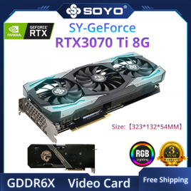 Placa de vídeo SOYO SY-Geforce Ace Dragon RTX 3070 Ti 8GB GDDR6X RGB 256BIT
