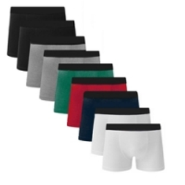 Imagem da oferta Kit 10 Cuecas Boxer de Algodão Cotton Box Masculino C5