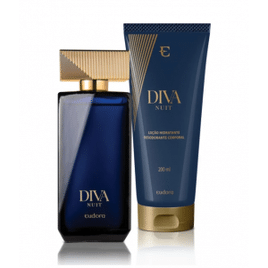 Imagem da oferta Combo Diva Nuit: Desodorante Colônia 100ml + Loção Corporal 200ml - Perfume Feminino Eudora