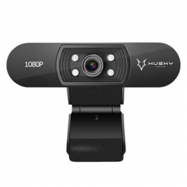 Webcam Husky Gaming Snow Preto Full HD 1080p 30 FPS Com Iluminação Foco Ajustável e Microfone Embutido - HGMN000