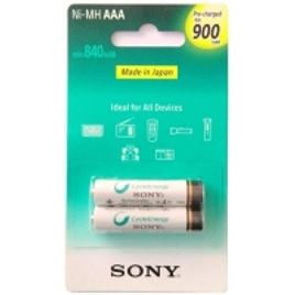 Imagem da oferta Pilha AAA Recarregável - 900mAh - Sony (2 unidades) - NH-AAA-B2GN