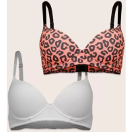 Kit 2 Sutiãs Feminino Com Base Animal Print Marisa