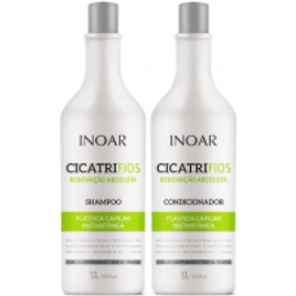 Imagem da oferta Kit shampoo e condicionador CicatriFios Plástica Capilar 1L Inoar