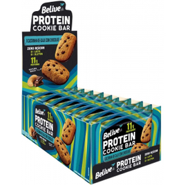 Imagem da oferta Cookie Bar Protein Castanha de Caju com Chocolate sem Açúcar sem Glúten sem Lactose Belive 40g - 10 Unidades