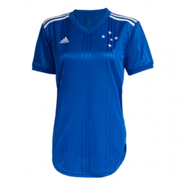 Imagem da oferta Camisa Cruzeiro I 20/21 s/nº Torcedor Adidas Feminina - Azul