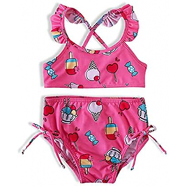 Biquíni Estampado Soverte com Docinho Elastano - Tip Top - Rosa