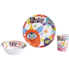 Imagem da oferta Kit Alimentação Prato Raso e Fundo com Copo Furby - By Kids