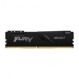 Imagem da oferta Memória RAM Kingston Fury Beast 4GB 2666MHz DDR4 CL16 Preto - KF426C16BB/4
