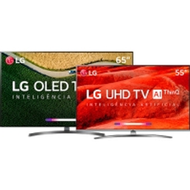 Imagem da oferta Smart TV OLED 65'' LG OLED65B9 + Smart TV LED LG 55'' 55UM7650
