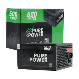 Imagem da oferta Fonte Pure Power 500W 80 Plus White PFC Ativo - PP-PSU2-500W