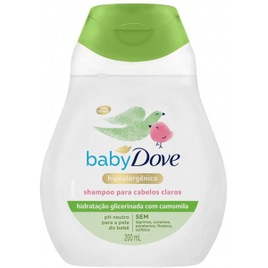 Imagem da oferta 10 Unidades Shampoo Infantil Dove Baby Hidratação Enriquecida Cabelos Claros 200ml