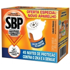 Imagem da oferta Repelente Elétrico Líquido 45 Noites Kit Com Aparelho e Refil SBP