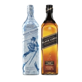 Imagem da oferta Whisky Johnnie Walker White Walker 750ml + Whisky Black Label 750ml