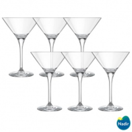 Imagem da oferta Conjunto de Taças para Martini Excellence em Cristal de 240ml 6 Peças - Nadir