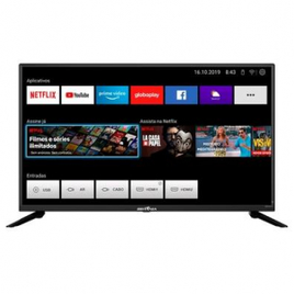 Imagem da oferta Smart TV Britânia 39" LED HD 2x HDMI com WI-FI Netflix e Loja de Aplicativos - BTV39G60N5CH