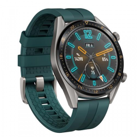 Imagem da oferta Smartwatch Huawei Watch GT Verde Escuro com Tela Amoled de 1.39", Bluetooth, GPS e Sensor de Frequência Cardíaca