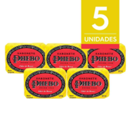 Imagem da oferta Kit Sabonete Phebo Glicerinado Odor de Rosas - 5 Unidades