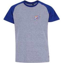 Imagem da oferta Camiseta NBA Oklahoma City Thunder Raglan Mini Logo - Infantil
