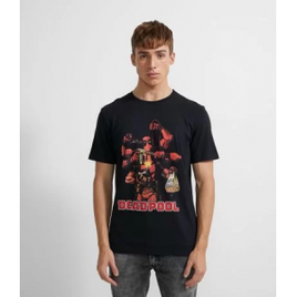 Imagem da oferta Camiseta Manga Curta em Algodão Estampa Deadpool - Masculina
