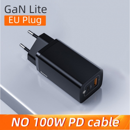 Carregador Baseus Tipo C 65W GaN Quick Charge 4.0