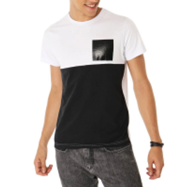 Imagem da oferta Camiseta com Recorte Branca e Preta P