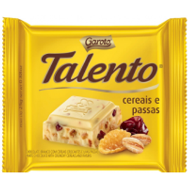 Imagem da oferta Chocolate Talento Branco com Cereais e Passas 25g