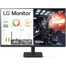 Imagem da oferta Monitor LG 27” IPS Full HD 100Hz HDMI Ajuste de Inclinação - 27MS500-B